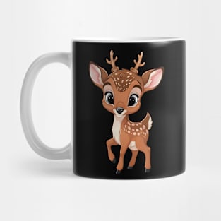 Adorable Baby Deer Illustration Mug